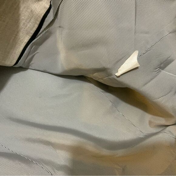 J. Crew Schoolboy Linen Blazer Oatmeal Black Small Sz 6 NWT - Picture 11 of 14